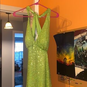 Zum zum green sparkly dress